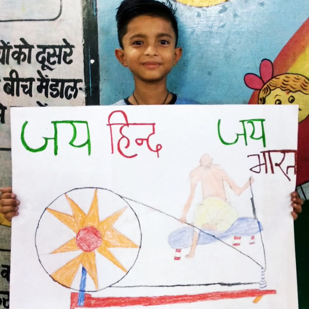 Gandhi jayanti poster drawing/easy gandhi jayanti drawing/swachh Bharat  drawing easy steps - YouTube